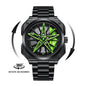 Steel Strap Spinning Luminous Car Wheel Watch Rotate 360° Watch Collection 2