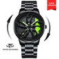Steel Strap Spinning Luminous Car Wheel Watch Rotate 360° Watch Collection 2