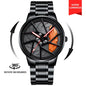 Steel Strap Spinning Luminous Car Wheel Watch Rotate 360° Watch Collection 2