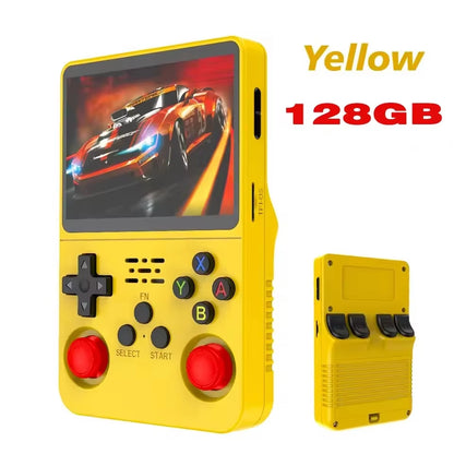 128G R36S Retro Handheld Video Game Console Linux System 3.5 Inch IPS Screen R35S Pro Portable Pocket Video Player 64GB Games