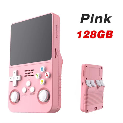 128G R36S Retro Handheld Video Game Console Linux System 3.5 Inch IPS Screen R35S Pro Portable Pocket Video Player 64GB Games